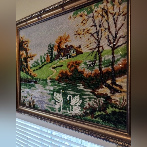 🪻🦢SWAN COTTAGE YARD ART 🏜🏖🦢🍀🦢SIZE 15"×20"🌺NICE GIFT ITEM.🏕🏡 - Picture 2 of 8